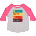 thumbnail image 3 of Inktastic Skiing Eat Sleep Ski Repeat Boys or Girls Toddler T-Shirt, 3 of 5