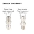 thumbnail image 1 of Stainless Steel G3/8 Pipe G1/2 High-pressure Water Gun Quick Connector, 1 of 3