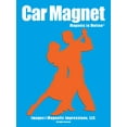 thumbnail image 1 of Magnets in Motion Ballroom Dancers Car Magnet Orange, 1 of 4