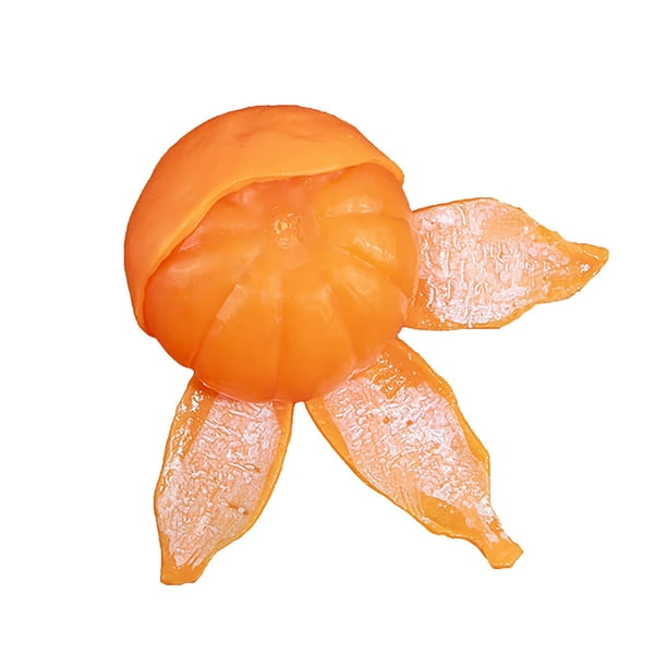Juguetes para piscina, juguetes para bebés, juguetes para niños pequeños, juguete antiestrés, naranja de simulación, válvula de descompresión, pelota antiestrés
