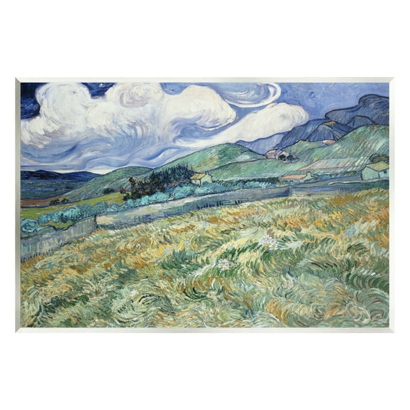 Stupell Mountain Landscape Behind Saint Paul Classic Landscape Painting Wall Plaque Unframed Art Print Wall Art