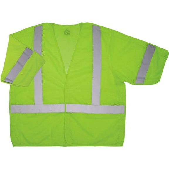 Ergodyne B3139593 GloWear 8315BA Hi-Vis Breakaway Safety Vest - ANSI Class 3, Lime - Large & Extra Large