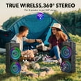 thumbnail image 5 of Heavy Bass Portable Speaker Subwoofer Dual 6.5 Inch/Dual 8.5 Inch Speaker Large Stereo Speaker Party Performance Karaoke Singing Dancing Speaker with Microphone Remote Control, 5 of 12