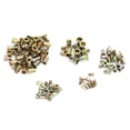 thumbnail image 2 of Écrou de Rivet Plaqué Zinc, 200pcs Mixte Zingué Zingué Fileté Écrou Insert Écrou Construit pour la Précision, 2 of 12