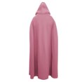 thumbnail image 4 of Capa unisex para mujer, larga, con capucha, para cosplay, Halloween, color liso, 4 of 6
