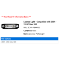 thumbnail image 2 of License Light - Compatible with 2004 - 2016 Volvo S80 2005 2006 2007 2008 2009 2010 2011 2012 2013 2014 2015, 2 of 2