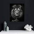 thumbnail image 4 of COMIO Black And White Lion Canvas Wall Art Animal Prints Portraits Lion Head Wall Art Painting Black And White Animal Posters Lion Portrait Canvas Artwork Wild Animal Pictures Wall Decor, 4 of 4