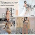 thumbnail image 3 of Women's Dress Full Slip Bodysuit Lingerie Body Shaper With Built-in Bra Tops Smooth Back, 3 of 5