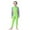 Green, variant on 2026 Girls Swimming Suit Toddler Full Coverage Long Sleeve Rash Guard With Skirt Muslim Beach Swimwear Size 2-3 Years