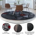 thumbnail image 6 of Emma + Oliver 7x7 Round Contemporary Abstract Geometric Olefin Accent Rug in Gradient Shades of Gray and Red with Natural Jute Backing, 6 of 10