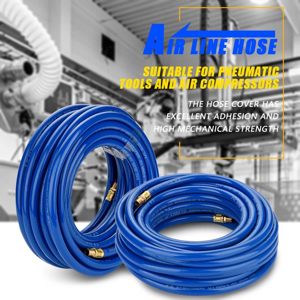 Dilwe Pneumatic Air Hose, Air Line Hose ,15M Blue Flexible Pneumatic