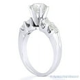 thumbnail image 3 of Round Cut Forever Brilliant Moissanite 5-Stone Engagement Ring in 14k White Gold, 3 of 5