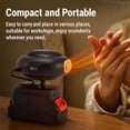 thumbnail image 3 of Battery Operated Space Heater with USB Ports for Camping, Indoor and Car Use, 3 of 9