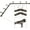 Dark Bronze, variant on Brushed Nickel Bay Window Curtain Rods with Aluminum End Cap Finials and Brackets,Adjustable 36-72 Inch Center Rod for windows (24-68’’), 20-36 Inch Side Rods for windows (16-32’’)