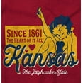 thumbnail image 2 of Kansas KS State Pride Cute Betty Boop Women Plus Size Graphic Tee Tees Brisco Brands 5X, 2 of 4