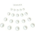thumbnail image 2 of 1 Boîte Perles Rondes Blanches Perles en Vrac Perles Imitation Perles pour Bracelet Boucle d'Oreille, 2 of 9