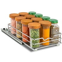 Hold N' Storage Pull Out Cabinet Organizer for Spices, Cans - 6.5." W x 10.5" D x 2.75" H