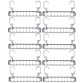 thumbnail image 1 of OULII 10Pcs Clothes Storage Hanger Grey Rack for Efficient Clothes Organization, 1 of 6