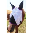 thumbnail image 3 of Equine Horse  FlyMask Summer Spring Airflow Mesh   White Purple73279, 3 of 3