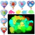 thumbnail image 4 of Adeeing 28 Pack Valentines Day Gift Cards for Kids with Mochi Squishy Toys, Glow In The Dark Kawaii Stress Relief Toys for Valentines Party Favors Classroom Exchange Prizes, 4 of 8