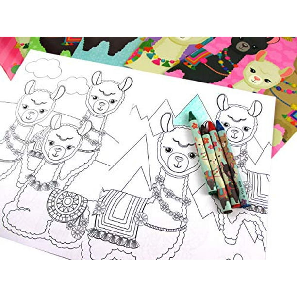 Download Tinymills Llamas Alpacas Coloring Book Set For Kids Party Favors With 12 Coloring Books And 48 Crayons Llamas Birthday Party Supplies Favor Bag Filler Walmart Com Walmart Com