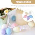 thumbnail image 3 of Raindrops 30Pcs Wood Bead Pendant Easter Theme Assorted Color Egg Shape Beads for DIY Decor Crafts, 3 of 8