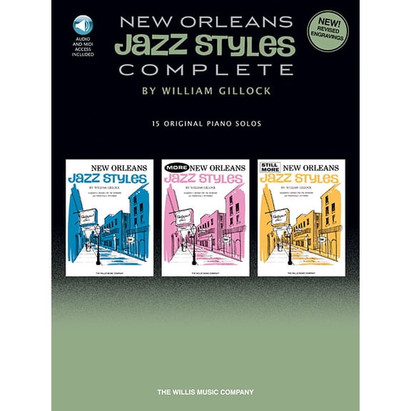 New Orleans Jazz Styles - Complete - All 15 Original Piano Solos Included Book/Online Audio, (Paperback)
