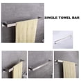 thumbnail image 2 of Cqxid Rack Under $30 Towel Set Include Wall Paper Set Towel Mounted For Bathroom Bar Steel Toilet Hardware Robe & 3PCS & Stainless Hook Rack Bathroom Hand Holder Accessories Rack, 2 of 4