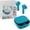 Teal, variant on True Earbuds with Case - Designed and Engineered in The - IPx4 Water Resistant Earbuds Compatible with and Android - 27Hrs Life - Teal
