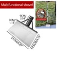 thumbnail image 4 of Tarmeek Long Handle Snow Shovel, Outdoor Garden Cleaning Tool, Stainless Steel Shovel for Weeding, Snow & Ice Removal, Spring Clean Up Floor and Wall Scraper Snow Shovel, 4 of 8