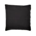 thumbnail image 4 of LR Home Beige/Black Tropical Floral Hand-Woven Throw Pillow Cover, 4 of 8