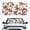 Autumn Oak Leaves Pattern, variant on XYZCANDO Car Windshield Sun Shade with Leopard Pattern, Windshield Sunshade for Auto Interior Protection on Hot Summer Days