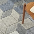 thumbnail image 3 of Nourison Elwood 63x95" Contemporary Polypropylene Area Rug - Gray/Slate, 3 of 9