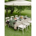 thumbnail image 4 of Outdoor Tablecloth with Umbrella Hole for Patio/Picnic/Party/Camping, Summer Palm Leaves Waterproof Table Cloth Rectangle Table Cover Washable, Tropical Botanical Farmhouse Vintage (60"x 102"), 4 of 9