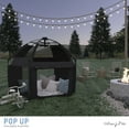 thumbnail image 3 of Dream On Me Pop Up Children Playpen, Easy Set-Up- Indoor Play House and Outdoor Play Tent with Canopy Cover, Black, 3 of 8