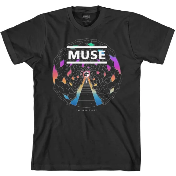 Reprint Rare VINTAGE Muse T-Shirt The Resistance Album Band Official Black New