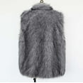 thumbnail image 7 of OGLCCG Men Winter Warm Fur Vest Stand Collar Sleeveless Faux Fur Waistcoat Fashion Classic Sleeveless Open Front Cardigans Coat,M,Dark Gray, 7 of 7