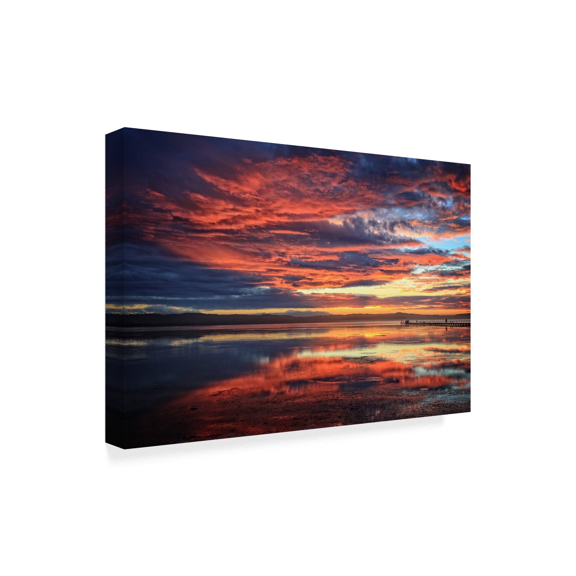 Trademark Fine Art 'Red Sunset Clouds' Canvas Art by Incredi