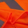 thumbnail image 6 of 3C Products ANSI/ISEA 107-2015 Class 2 Light Weight Safety Orange Cool Mesh Safety Vest w/ Zipper Closure & 2 Inside Pockets - SV1400-4XL, 6 of 7