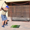 thumbnail image 3 of GoSports Tri-Turf XL 24 Inch Indoor Outdoor Weighted Golf Practice Hitting Mat, 3 of 7