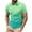 Mint Green, variant on ohmzyzo Polo Shirts for Men Casual Short Sleeve Button Down Summer Tee Tops Trendy Comfy Gradient Color Tees Outdoor Golf Workout Shirts Blue XXL