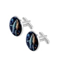 thumbnail image 2 of Shark Elegant Mens Cufflinks Set for Formal Attire, Made of Stainless Steel, for Any Occasion, 2 of 6