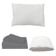 thumbnail image 1 of Protector Spring Air Individual + Sábanas Basic Grey + Almohada Frosty, 1 of 7