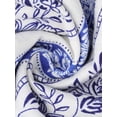 thumbnail image 6 of DARING DIVA Women's Plus V Neck Floral Print Summer Shirt Loose Fit Blouses 1X Blue, 6 of 6