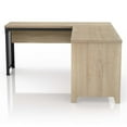thumbnail image 3 of Furniture of America Froy Contemporary Wood L-Shape Desk in Natural Oak, 3 of 10