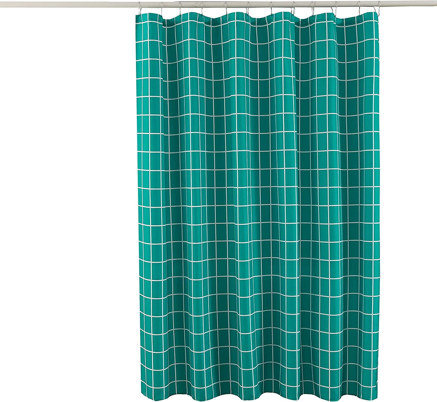 Extra Long Textured Fabric Shower Curtain 72 Width by 84 Length Inches