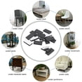 thumbnail image 4 of Almohadillas para muebles, almohadillas adhesivas de EVA 30mm x 15mm negras 28 piezas, 4 of 5