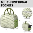 thumbnail image 6 of Womens LightYellow Cartoon Dinosaurs Leaves Pattern Lunch Box for Work,Insulated Lunch Bag for Women,Loncheras Para Mujer,Leakproof Adult Lunch Bag for Work,Beach,Travel,Picnic,Camping, 6 of 7