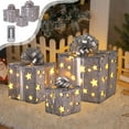 thumbnail image 6 of HBBKVI Christmas Decor Christmas Light Box Remote Control Set of 3 LED Gift Box Decoration Outdoor Elevated Christmas Box Gift Decoration Indoor Outdoor Terrace Xmas Holiday Gift, 6 of 9