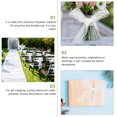 thumbnail image 6 of PTOOTP White Tulle Ribbon 2 Rolls Wedding Tulle Fabric for Wrapping, Party Decorations and Craft Projects, 6 of 8
